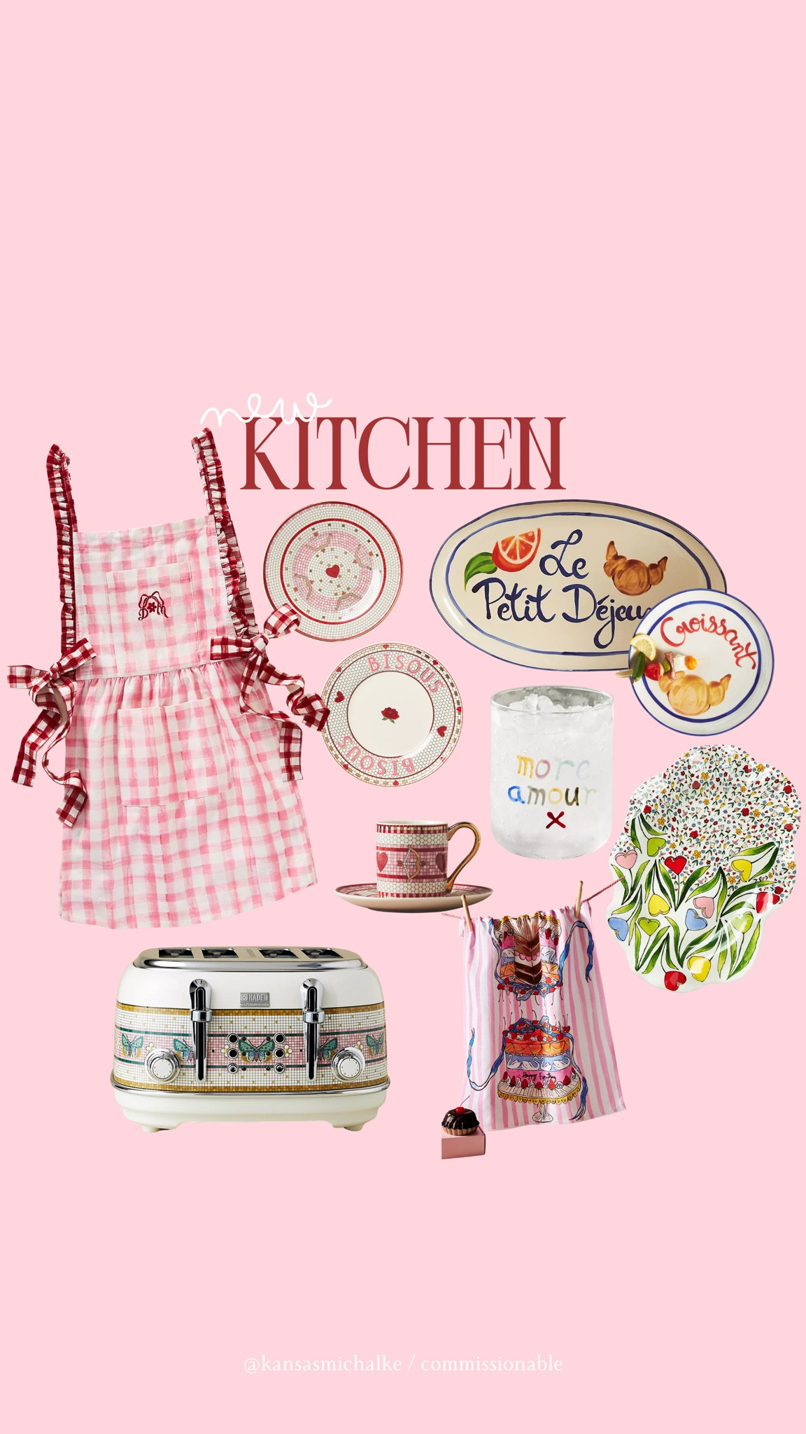 Cutest new kitchen line just dropped! I want it all! 💘💘💘

#LTKWedding #LTKHome #LTKSeasonal