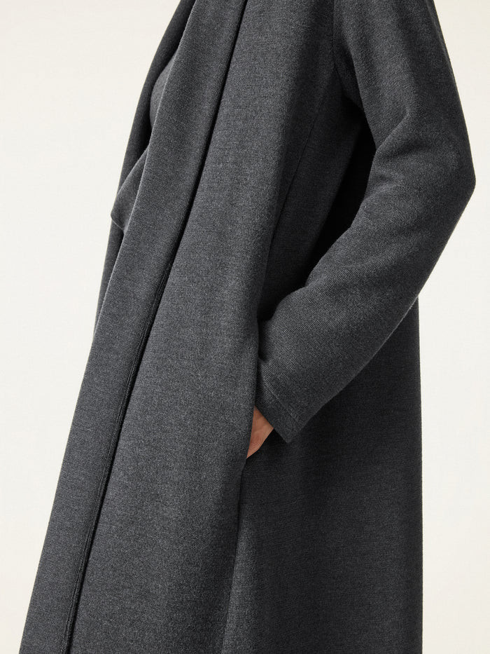Shawl Collar Long Cardigan with Pockets | OGLmove
