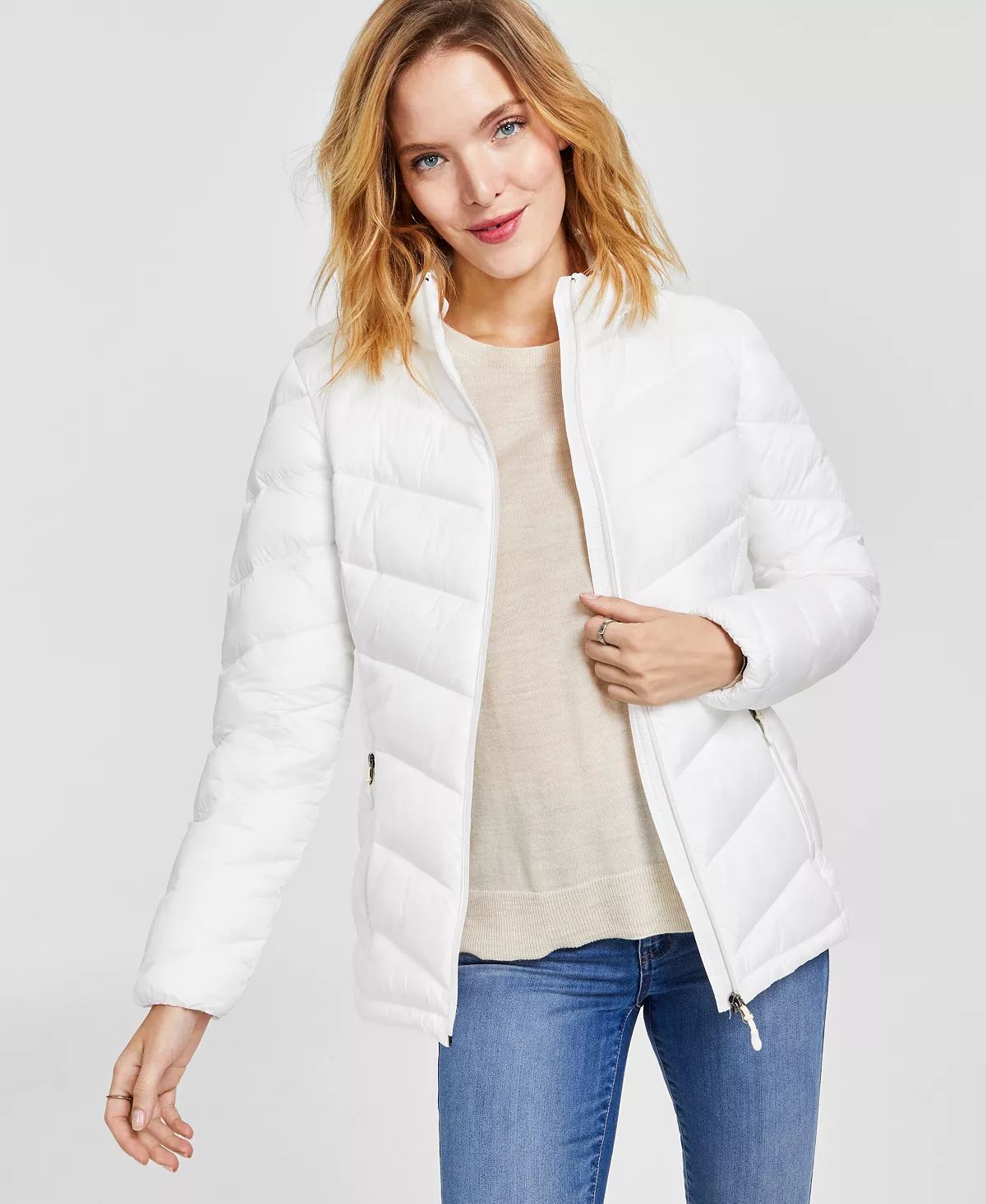 Women's Packable Hooded Puffer Coat, Created for Macy's | Macys (US)