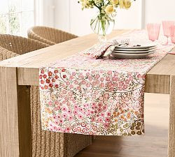 Flowervine Cotton Table Runner | Pottery Barn (US)