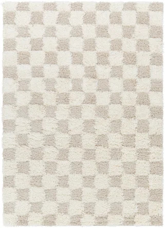 The Twillery Co.® Molly Checkered Machine Woven Polypropylene Area Rug in Cream/Light Beige | Wa... | Wayfair North America