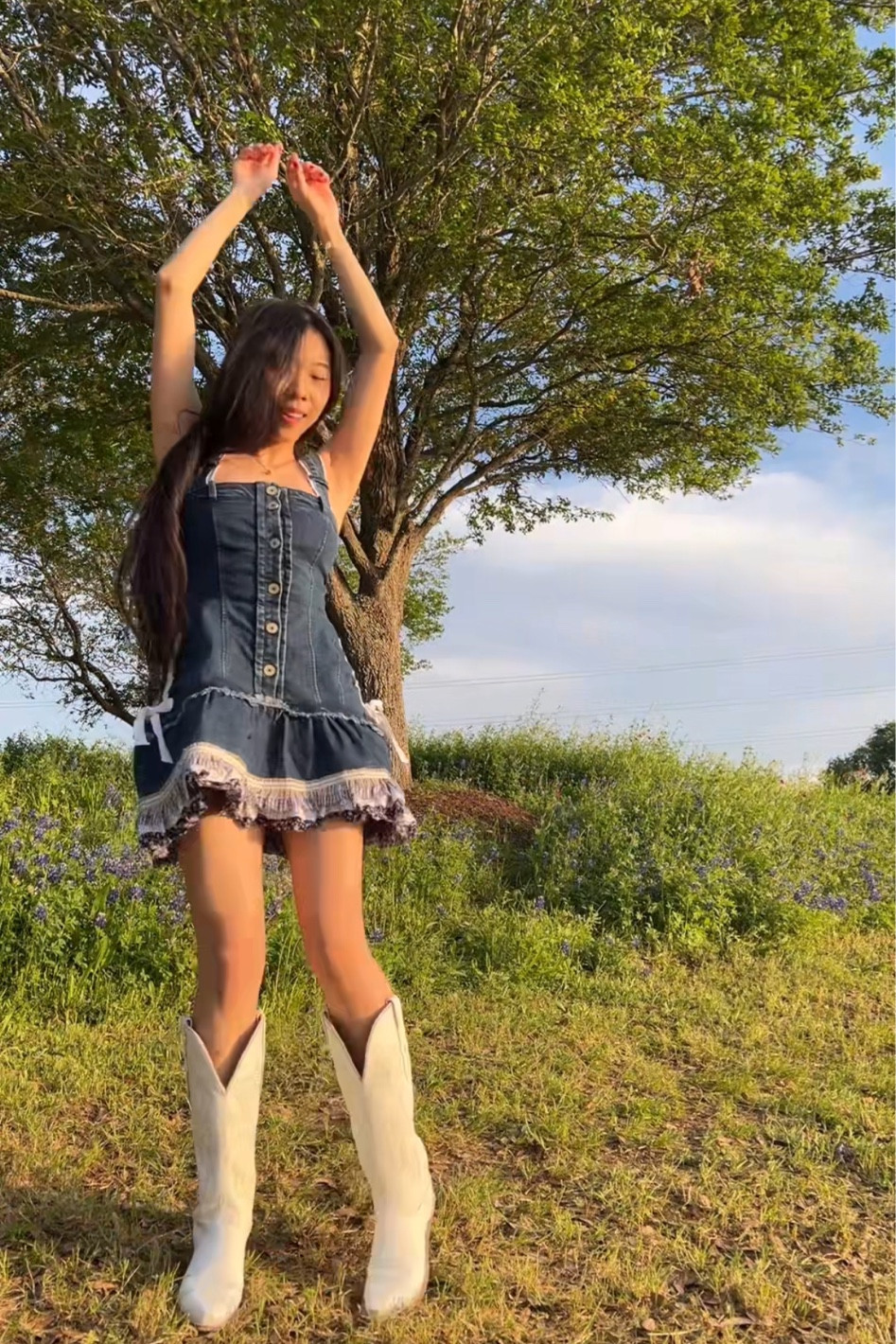 kimchi blue denim dress vivianrtang on LTK