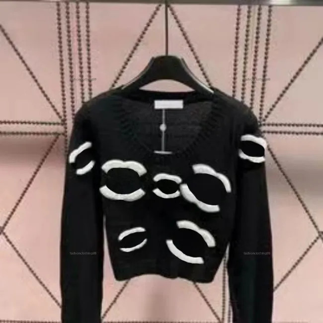 French designer classic chest letter sweater fashion crew-neck sweater Parisian style new woven t... | DHGate