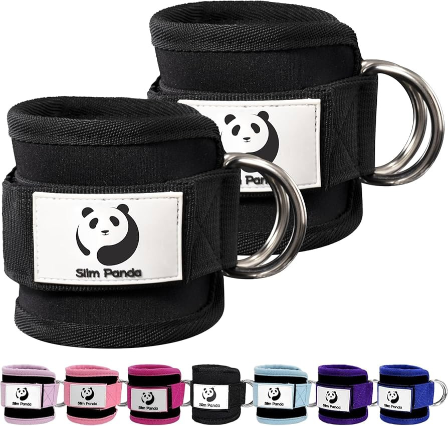 Slim Panda Ankle Straps for Cable Machine, Ankle Cuffs for Kickbacks, Glute Kickback Ankle Strap ... | Amazon (CA)