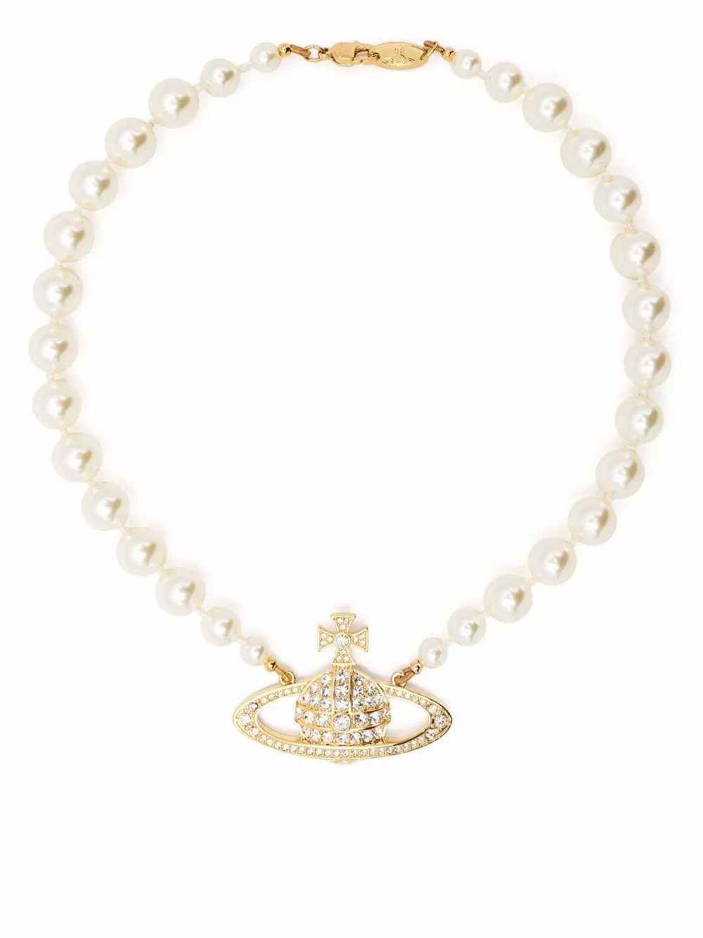 Bas Relief pearl-chain choker | Farfetch Global