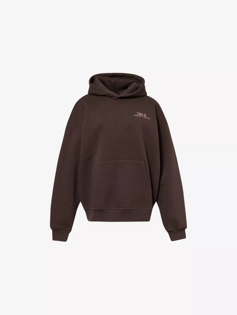 Contrast-piping oversized organic cotton-blend hoody | Selfridges