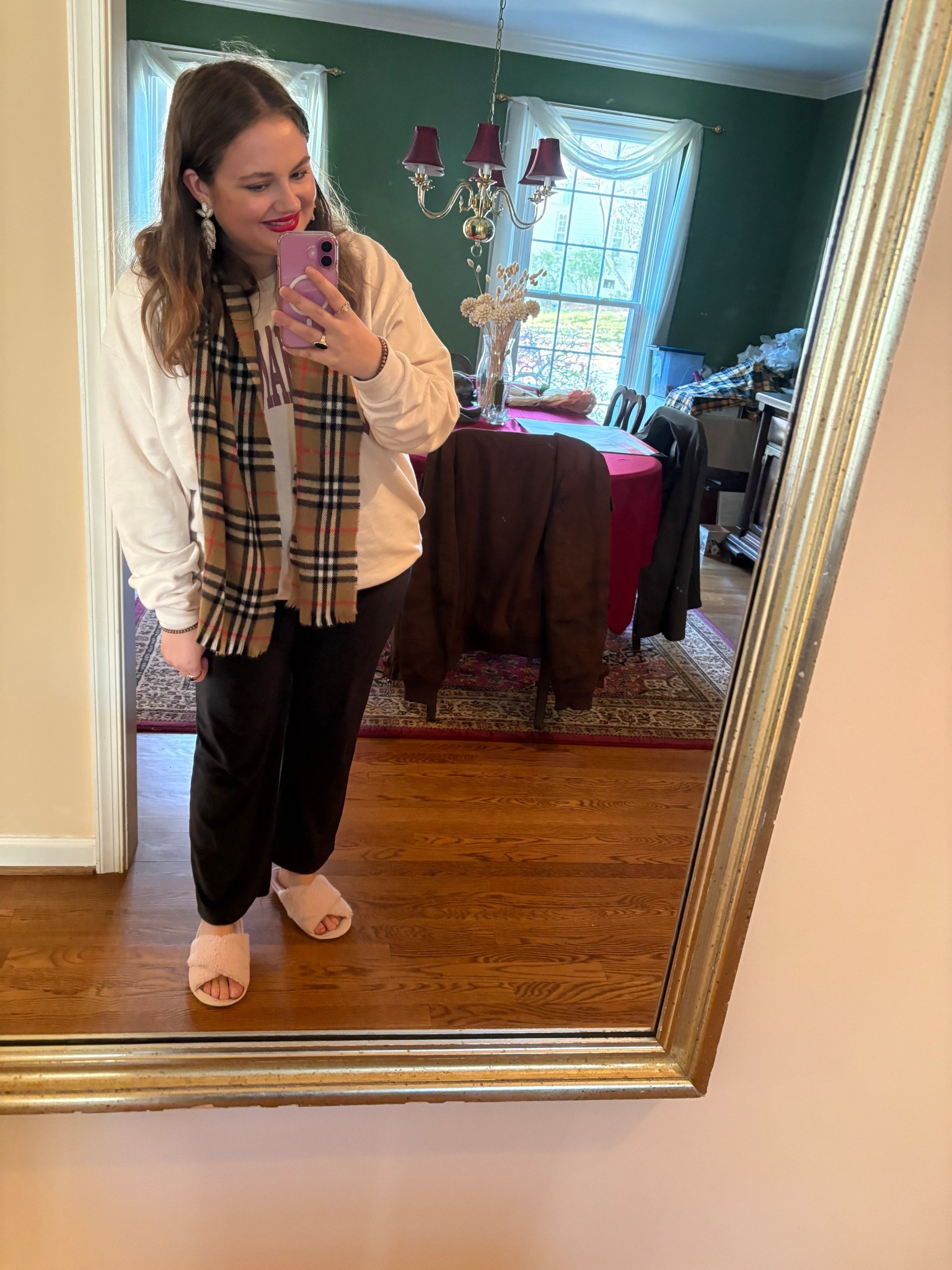 November 13, 2025 OOTD!

Tartan Scarf • Plaid Scarf • Wool Scarf • Tartan • Burberry • Burberry Scarf • Loungewear 

#LTKootd #LTKHoliday #LTKSeasonal