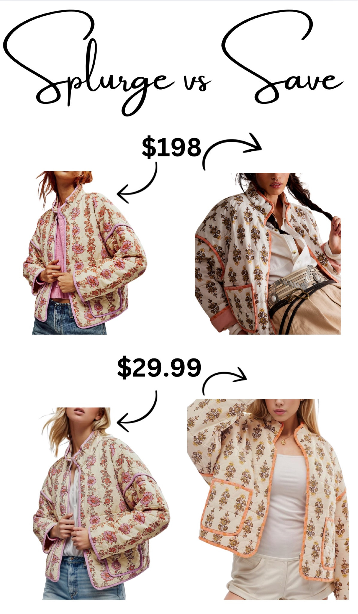 Splurge vs. Save | Dupes | Spring | Jackets 

#LTKWorkwear #LTKStyleTip