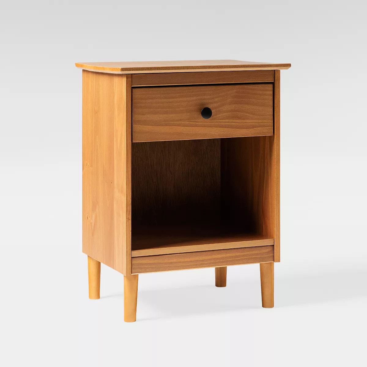 Stiva Classic Mid-Century Modern 1 Drawer Nightstand - Saracina Home | Target