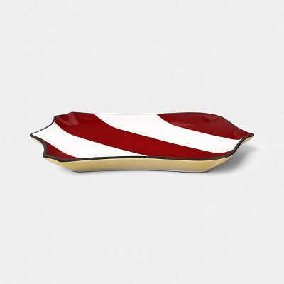 6.5" Large Crest Tray Red/White Stripe - Room Essentials™ | Target