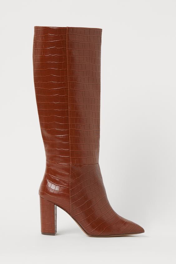 Crocodile-patterned Boots | H&M (US + CA)