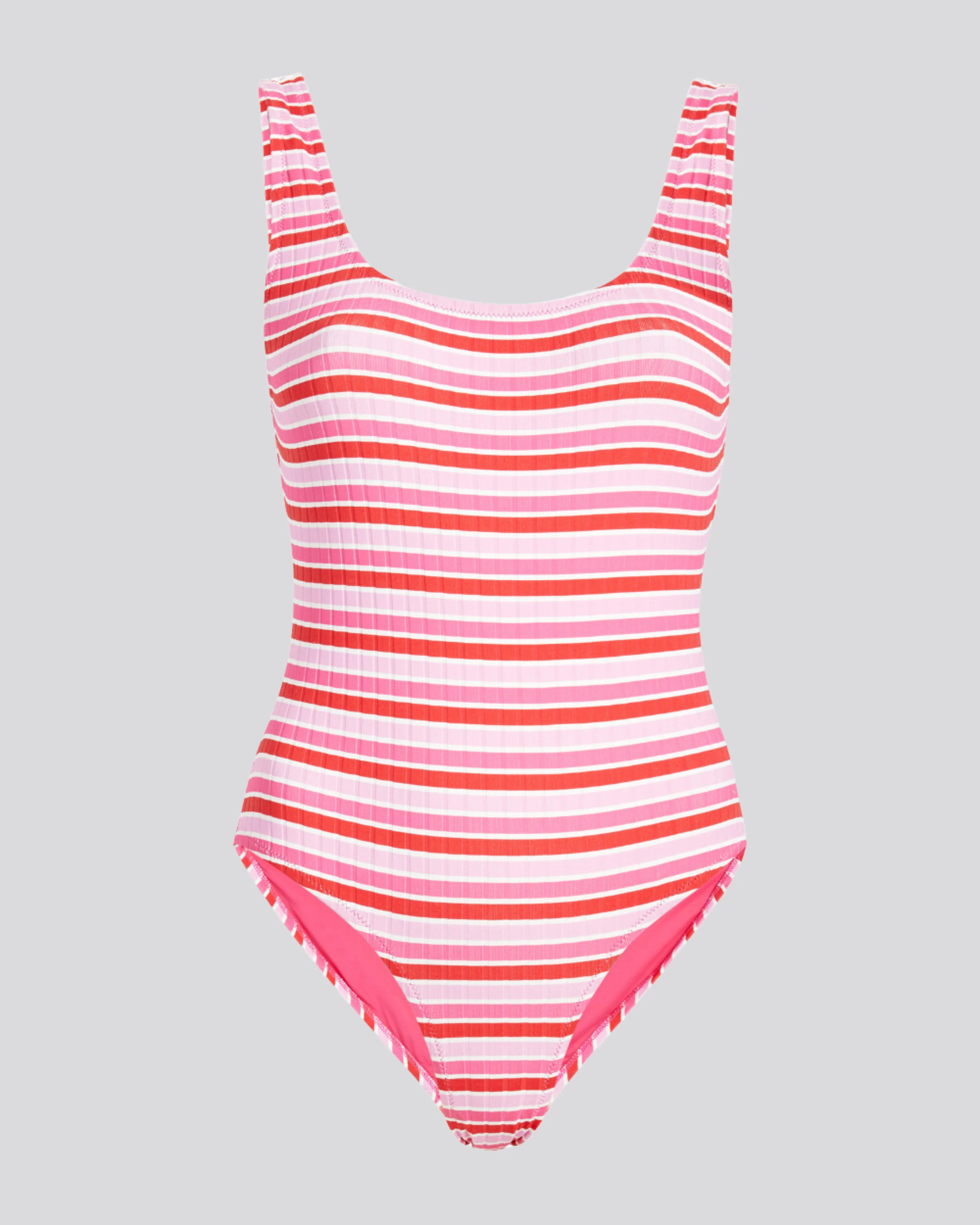 The Anne-Marie Ribbed in Pink Multi Stripe | Solid & Striped