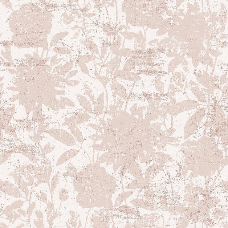 Tempaper Garden Floral Dusted Self-Adhesive Removable Wallpaper Pink | Target