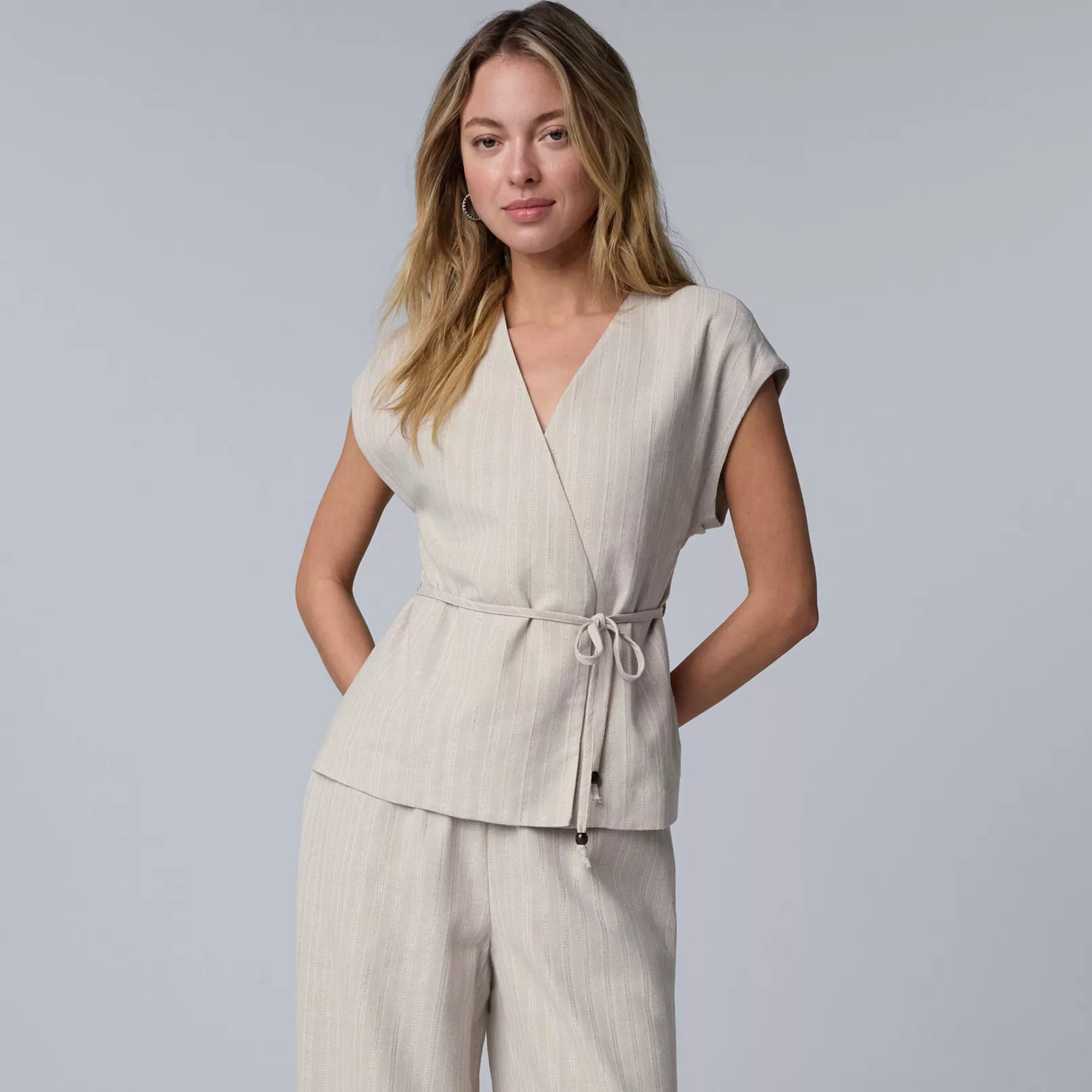 Women's Simply Vera Vera Wang Kimono Wrap Blouse | Kohl's