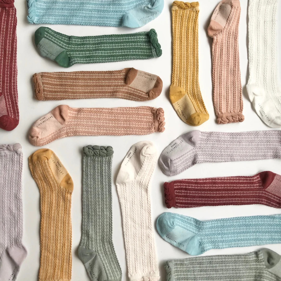 Kids Ruffle Knee High Socks | Etsy (US)