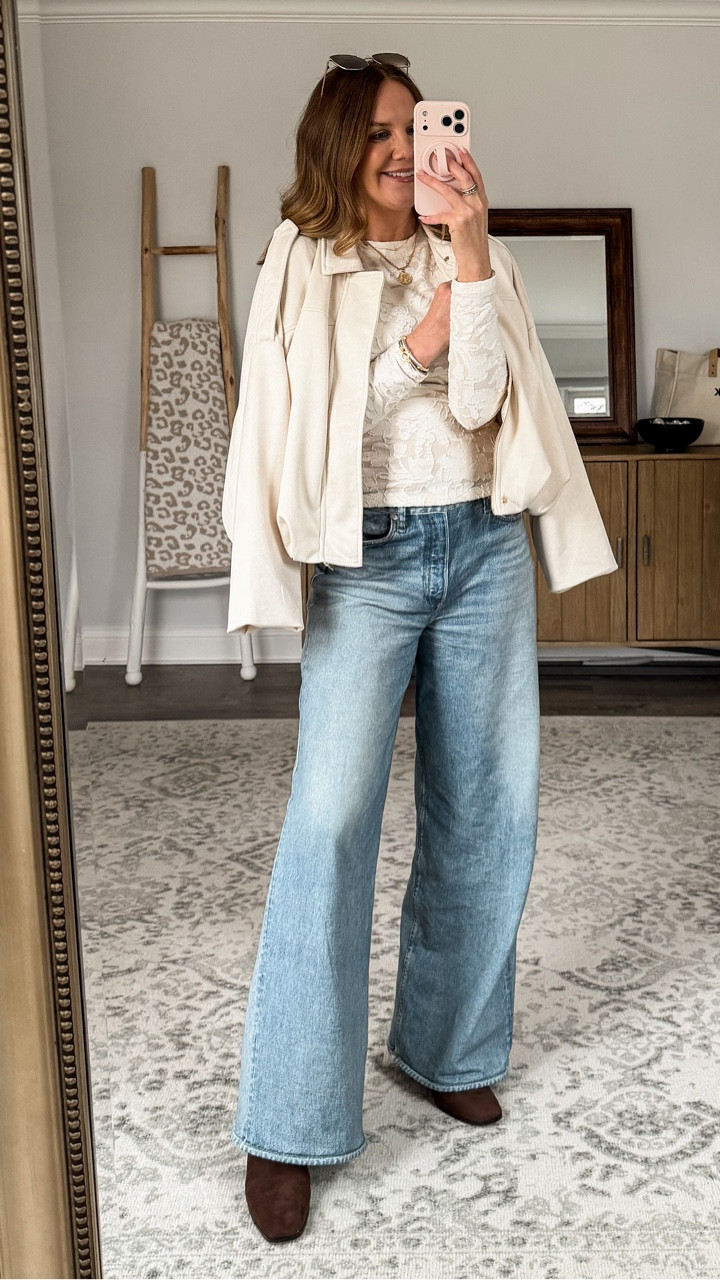 I’m a sucker for a cute jacket and the quality of this one is insane. It’s a look for less and the perfect finishing touch to any elevated casual spring outfit. And all the color options are gorgeous.

Style over 40, style at middle age, the third piece, chic spring outfit ideas for women in their 40s, light neutral spring outfit, elevated casual style

#LTKOver40 #LTKootd #LTKSeasonal