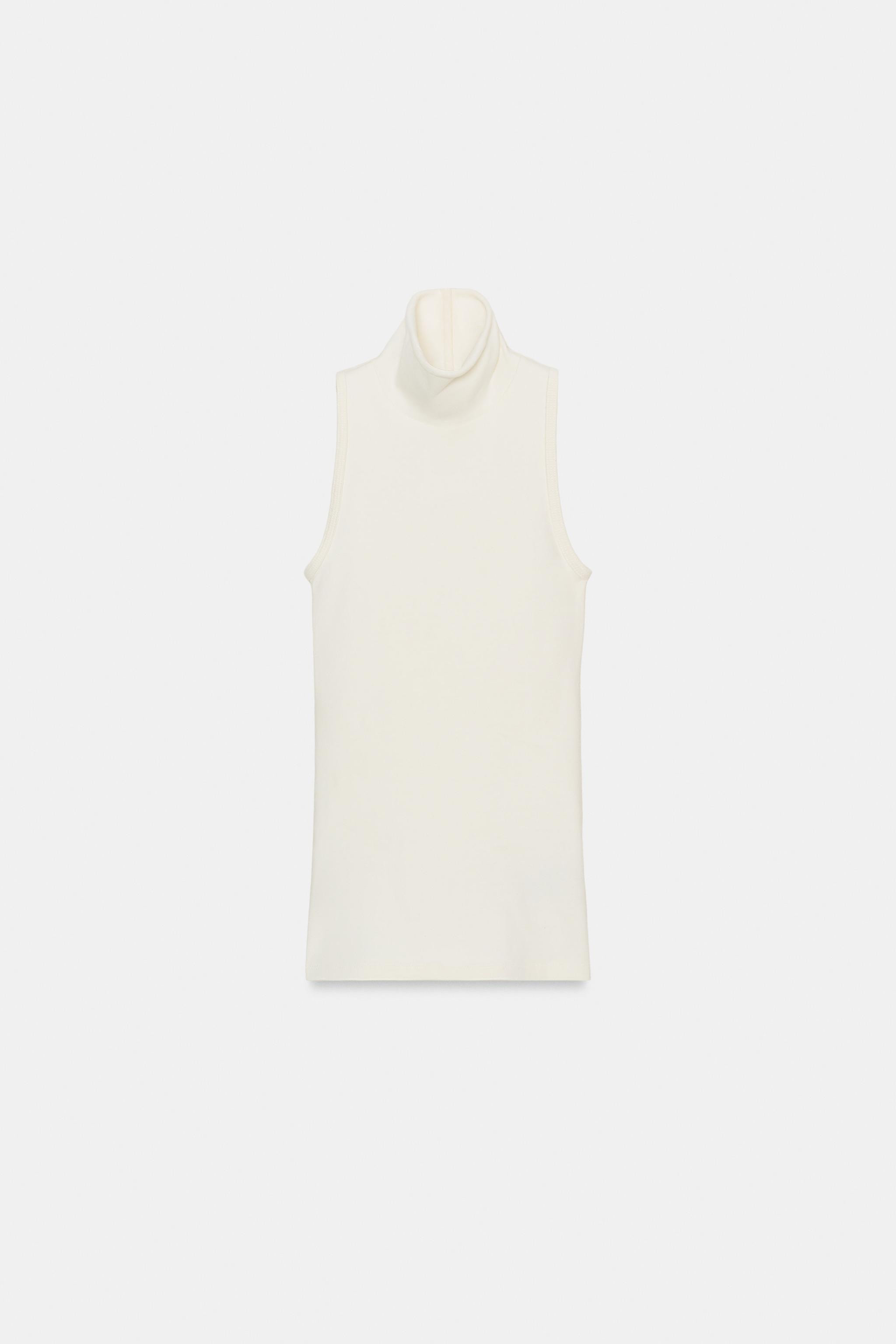 SLEEVELESS HIGH NECK TOP | Zara UK