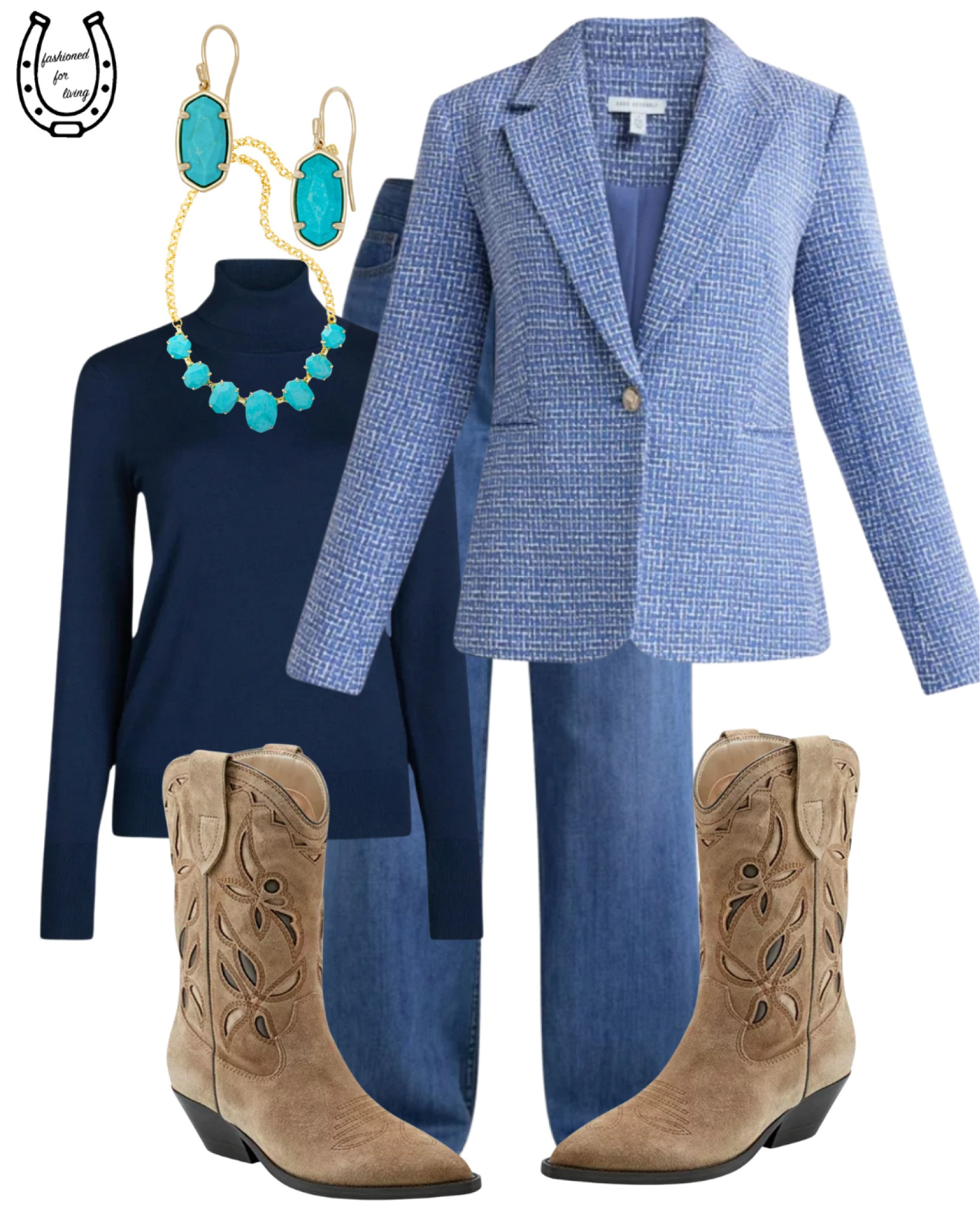 Western blazer outfit



🔍dressy western outfit ideas. Blazer and boot outfit. Walmart blazers. Suede cowboy boots. Blue blazer. Tweed blazer. Classic outfit. Classic style. Walmart outfit. Casual Friday outfit. Western workwear. 

#LTKSaleAlert #LTKWorkwear #LTKFindsUnder50