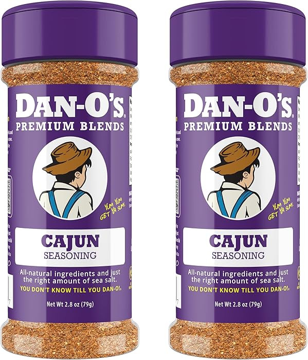 Dan-O's Cajun Seasoning, 2.8 oz Bottle, 2 Pack, Spicy Seasoning for Gumbo, Jambalaya, Shrimp, Chi... | Amazon (US)