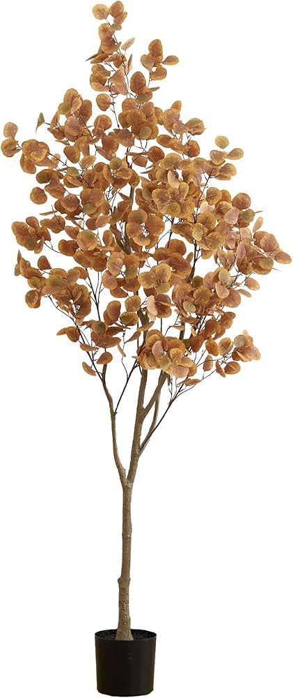 Nearly Natural 7ft. Artificial Autumn Fall Eucalyptus Tree | Amazon (US)