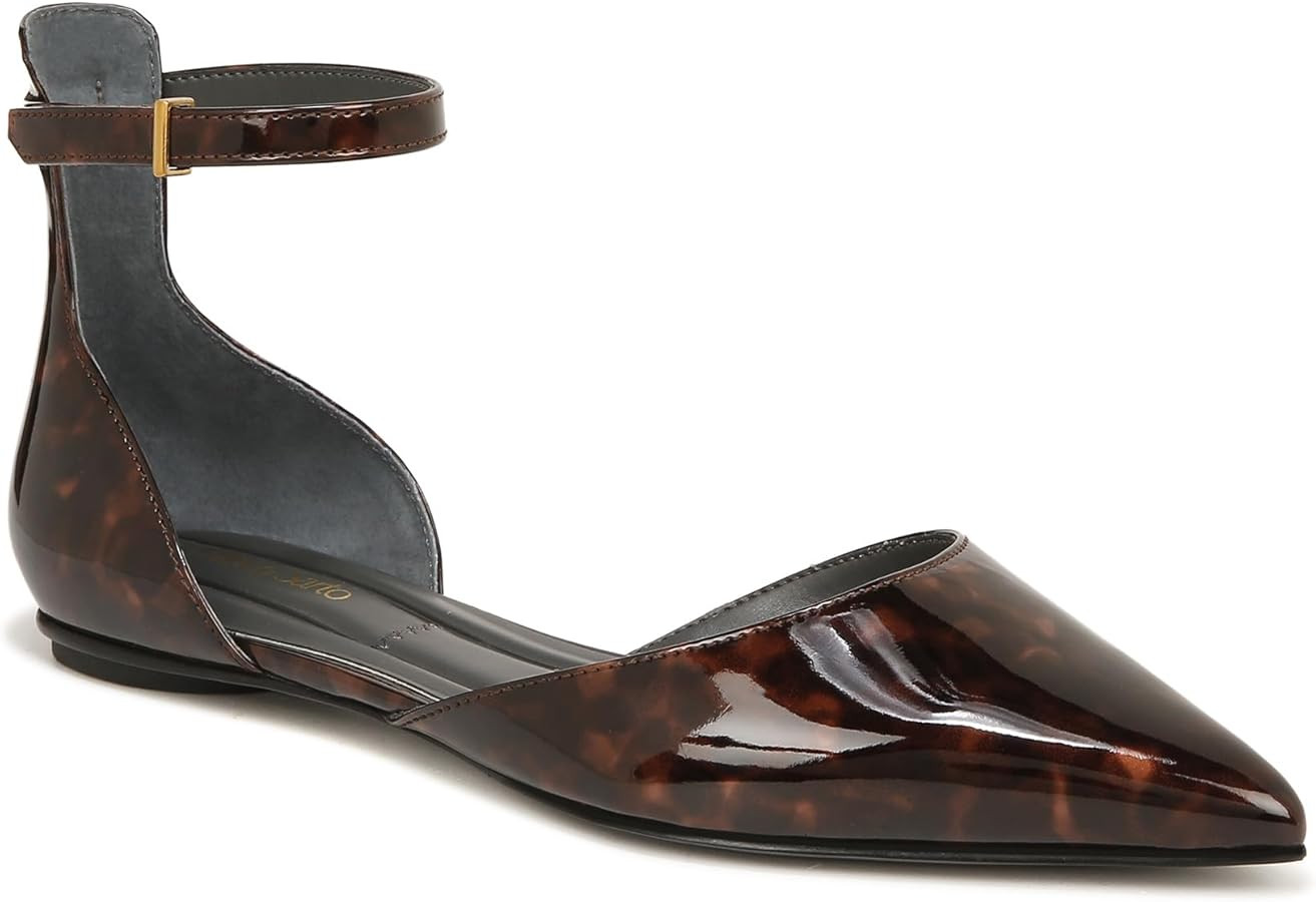Franco Sarto Women's Racer Ankle Strap Flat | Amazon (US)