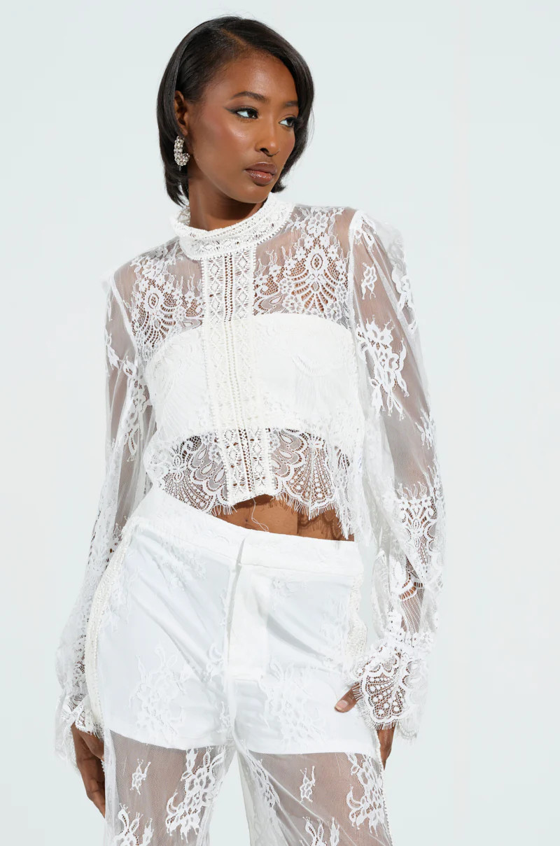 MISS ME YET LACE BLOUSE | AKIRA