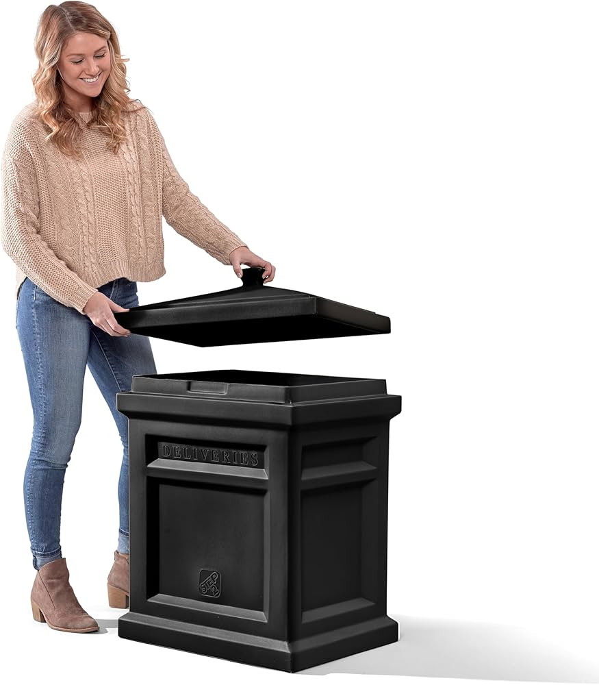 Step2 Express Package Delivery Box, Weather Resistant, Large Outdoor Parcel Storage, Made of Dura... | Amazon (US)