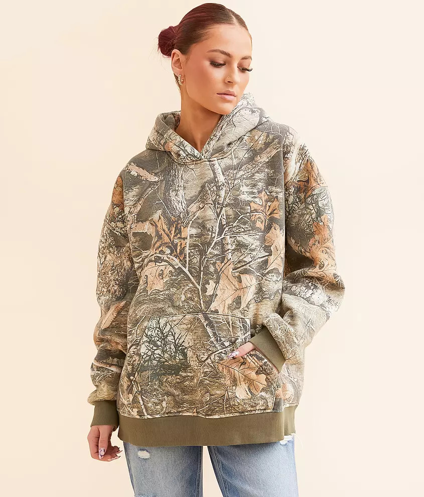 Camo Oversized Hooded Sweatshirt | Buckle