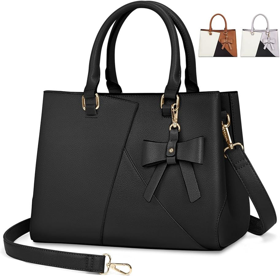 NEWHEY Top-Handle Handbag Waterproof Leather Purses for Women Satchel Handbags Crossbody & Should... | Amazon (CA)