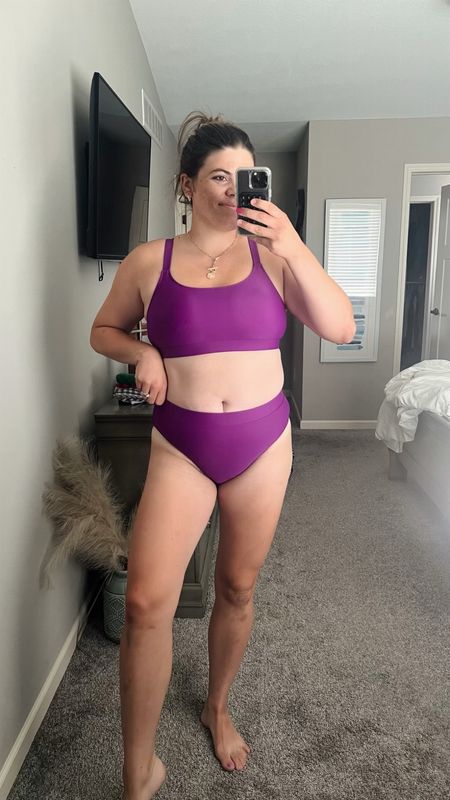 Loving this swimsuit from Amazon! The color is gorgeous and the bottoms are high waisted and make me feel confident! 

Amazon - Amazon Swim - High Waisted Swim - Midsize - Midsize Swim 

#LTKstyletip #LTKswim #LTKunder50