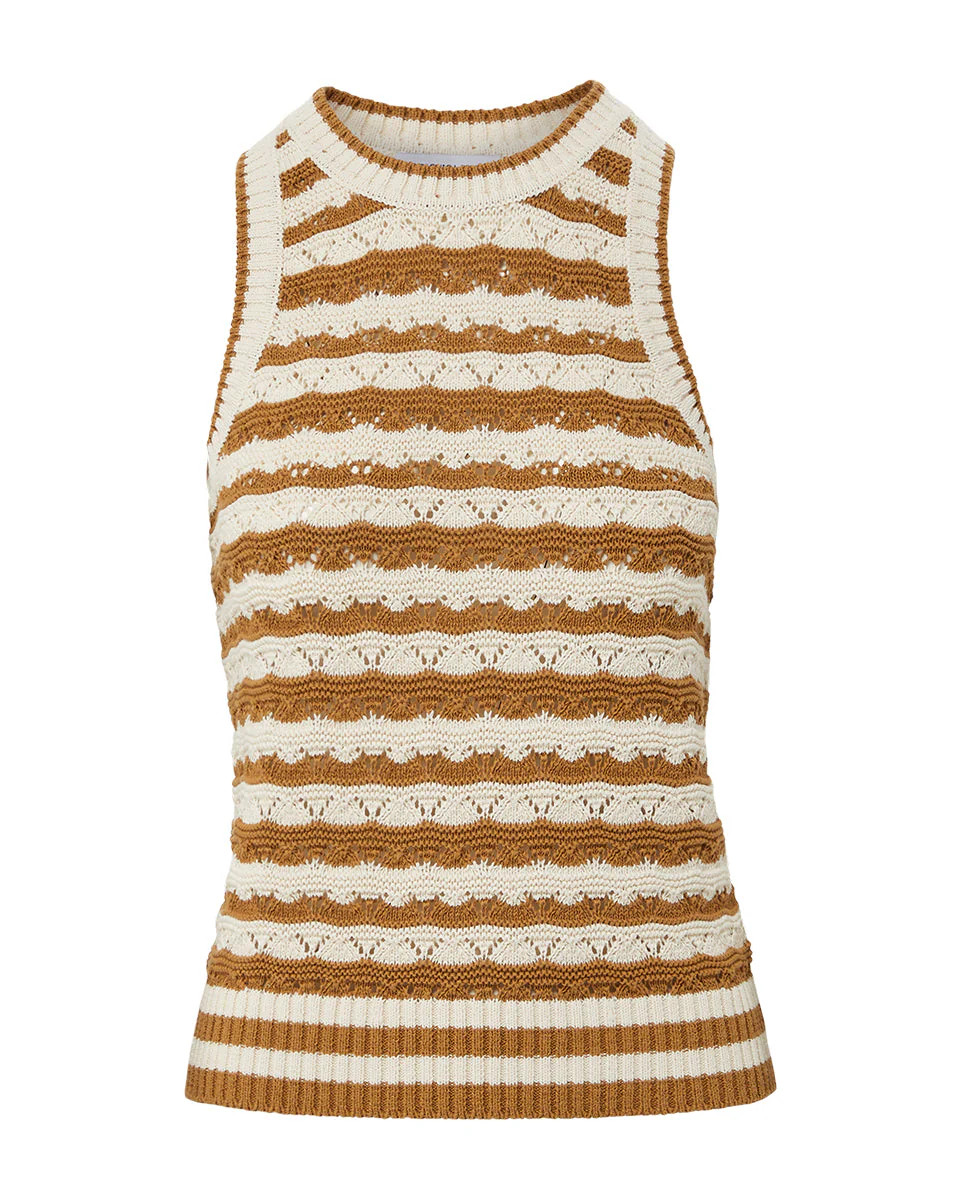 Jerrel Striped Knit Tank | Veronica Beard