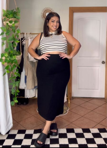 Black Outfit 🖤 size XL top & XL skirt 

#LTKcurves #LTKbeauty