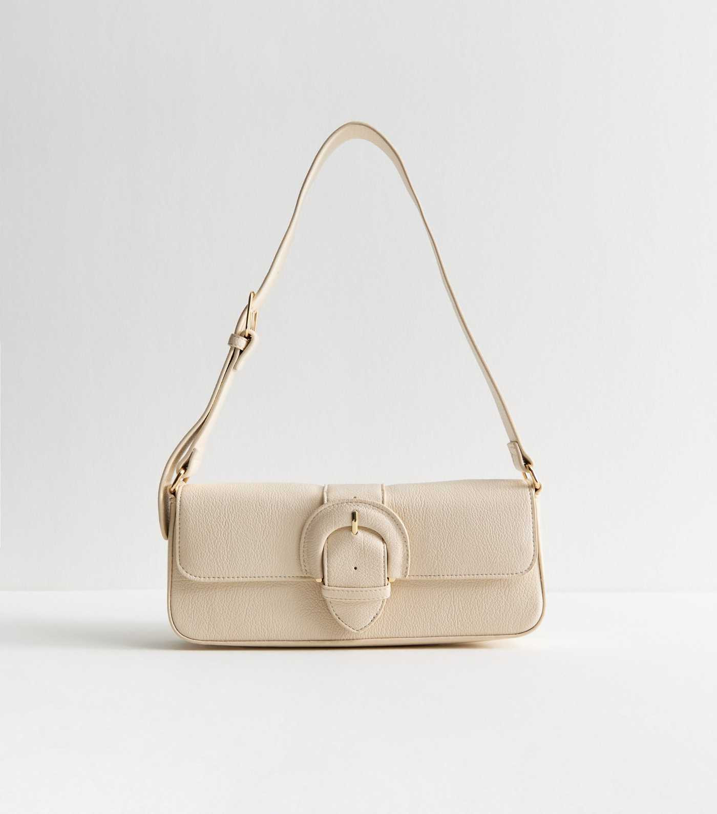Cream Faux Leather Buckle Shoulder Bag | New Look | New Look (UK)