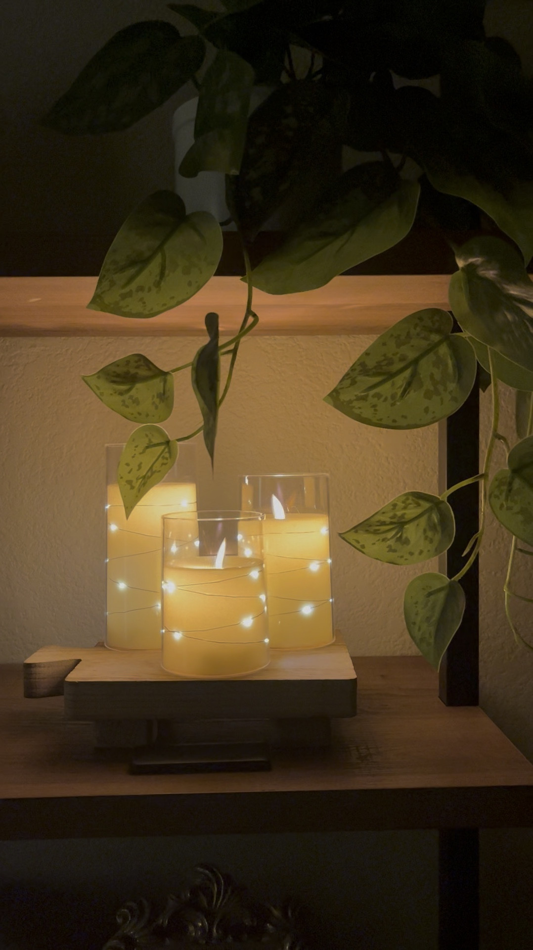 twinkle flameless candles for a cozy home vibe. Living room Shelf styling decor featuring Theo bookcase and hanging plant. 


#LTKFindsUnder50 #LTKHome #LTKFindsUnder100