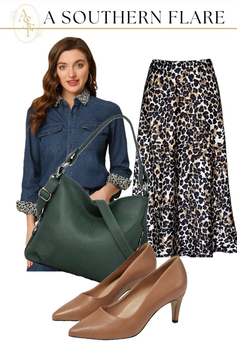 Women’s Fall fashion, animal print, Jean top, heels, bag, casual outfits 

#LTKWorkwear #LTKShoeCrush #LTKItBag