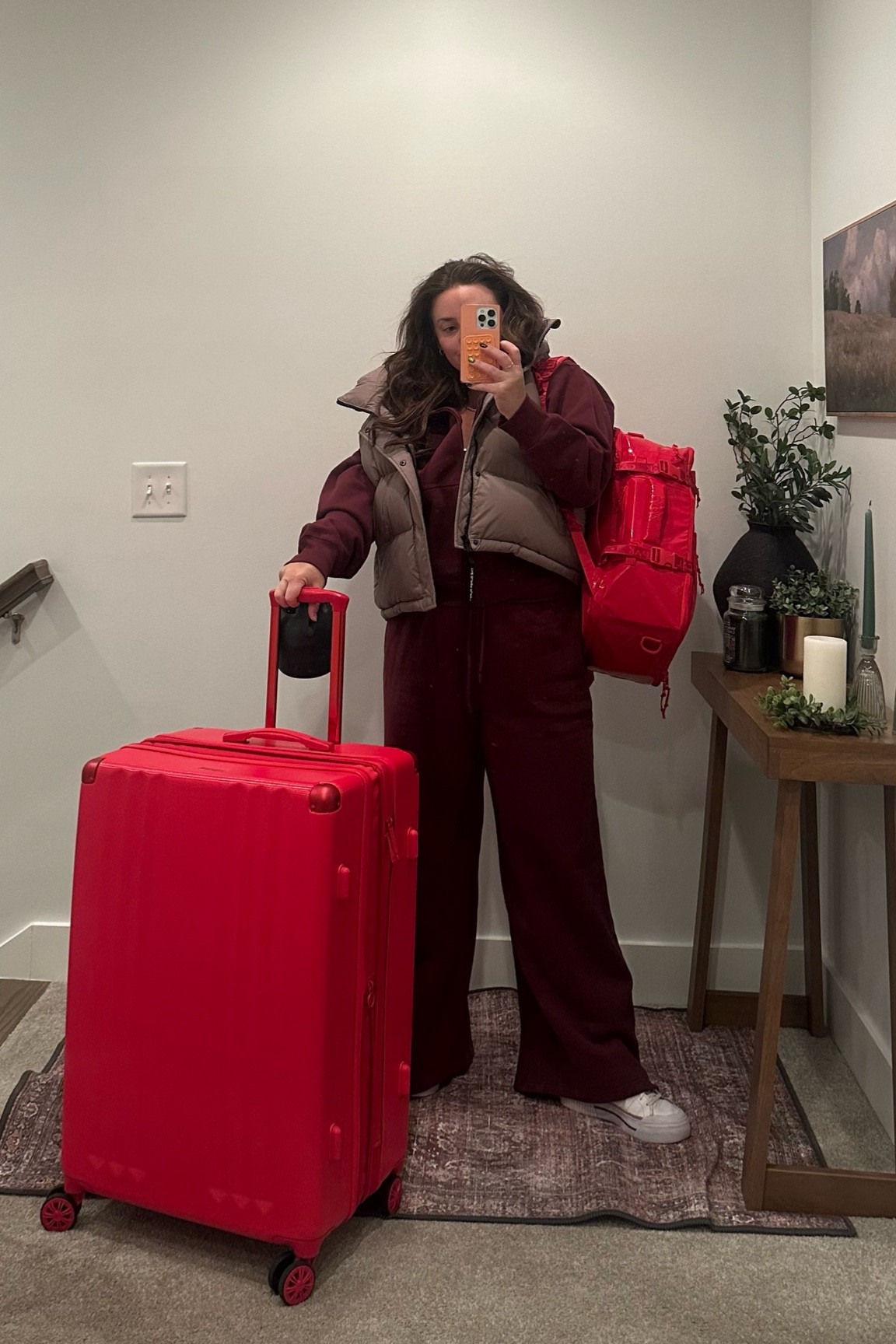 Travel day - luggage and outfit inspiration ❤️
.
Use code skhammer10 for Calpak 
shoes gifted from dsw 

#LTKStyleTip #LTKActive #LTKTravel