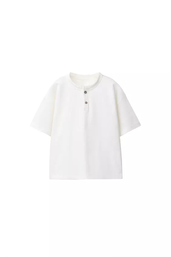 BASIC BUTTONED T-SHIRT | Zara US