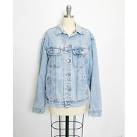 1990S Denim Jacket Lee Blue Cotton Medium | Etsy (US)