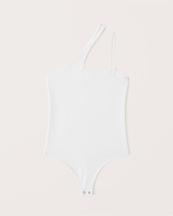 Women's Asymmetrical One-Shoulder Seamless Fabric Bodysuit | Women's | Abercrombie.com | Abercrombie & Fitch (US)