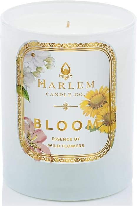 HARLEM CANDLE CO. - Bloom - Luxury Scented Soy Candle, 11 oz - 80-Hour Burn Time | Freesia, Orang... | Amazon (US)