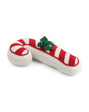 9x18 Shaped Sherpa Candy Cane Pillow | Marshalls