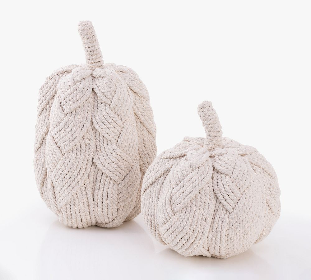 Rope Braided Pumpkins | Pottery Barn (US)