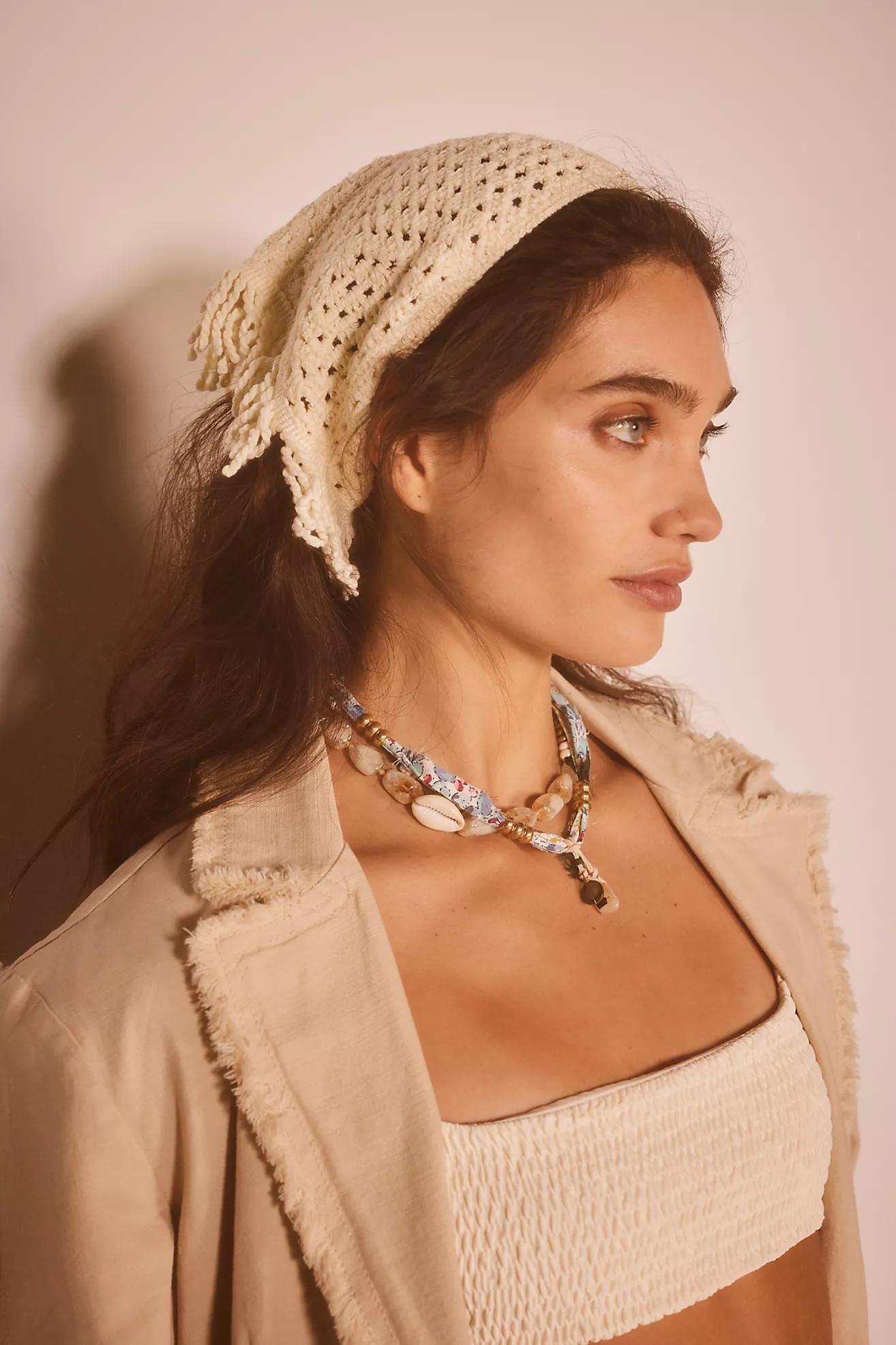 Evening Tea Macrama Hair Scarf | Free People (Global - UK&FR Excluded)