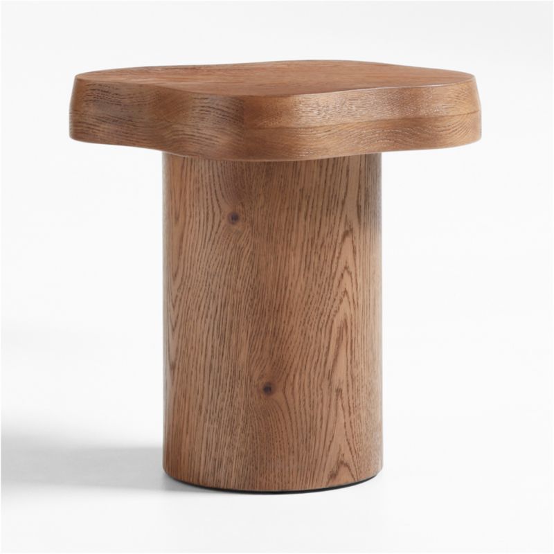 Winslow Oak Wood Side Table by Jake Arnold | Crate & Barrel | Crate & Barrel