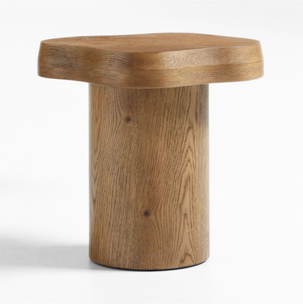 Winslow Oak Wood Side Table by Jake Arnold + Reviews | Crate & Barrel