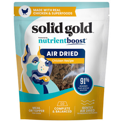 Solid Gold, Air Dried Meal or Topper, For Dogs, Chicken Recipe, 4 oz (113 g) | iHerb