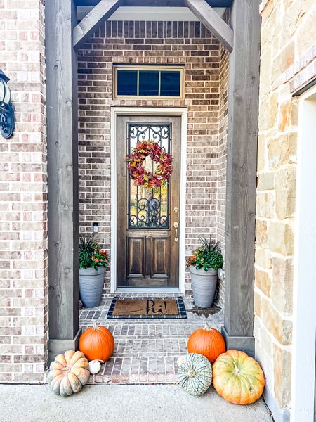 Sharing my Fall front porch with y’all! Just because it’s small doesn’t mean you can’t make it cute! Didn’t cost much and there’s not much to it but I love how it looks! 
Linking similar items for you as it looks like all of my stuff is sold out or discontinued. Also, I used real pumpkins but these are good faux ones if you prefer.  

#chiconashoestringdecorating
#fallporchdecor #fallporch

#LTKSeasonal #LTKHoliday #LTKhome