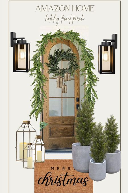 Amazon home porch
Holiday porch
Front porch
Garland
Wreath


#LTKHoliday #LTKSeasonal #LTKhome