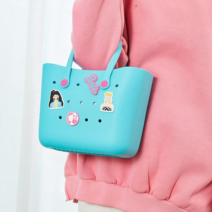 Miniso Barbie Shining Collection Blue Bento Bag - Cute Crocs Design, Sturdy And Durable Cubic Bag... | SHEIN