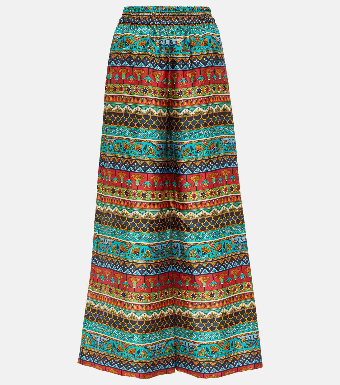 Printed silk palazzo pants | Mytheresa (US/CA)